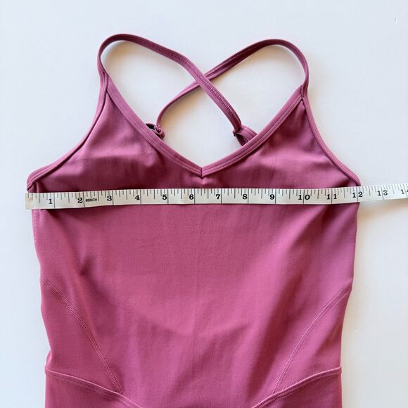 NWOT Lululemon Women's Align Cross Back 25" Bodysuit in Washed Mauve Size 2 - Picture 10 of 12